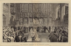 A cerimônia de casamento na capela de St George